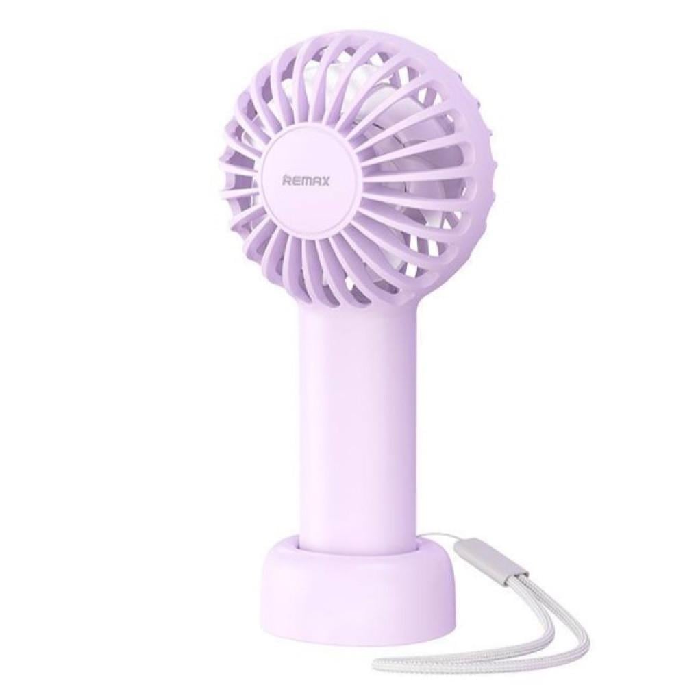 Вентилятор портативний Remax F33 Mini Pro настільний/ручний з акумулятором 1200 mAh Purple (000531)