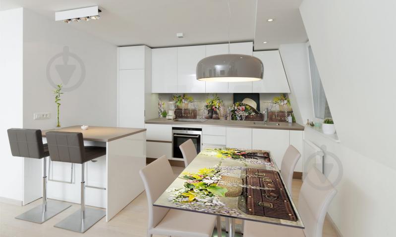 Наклейка виниловая на стол Zatarga «Необычные цветы» 650х1200 мм Z180758/1st Наклейка виниловая на стол Zatarga «Необычные цветы» 650х1200 мм Z180758/1st