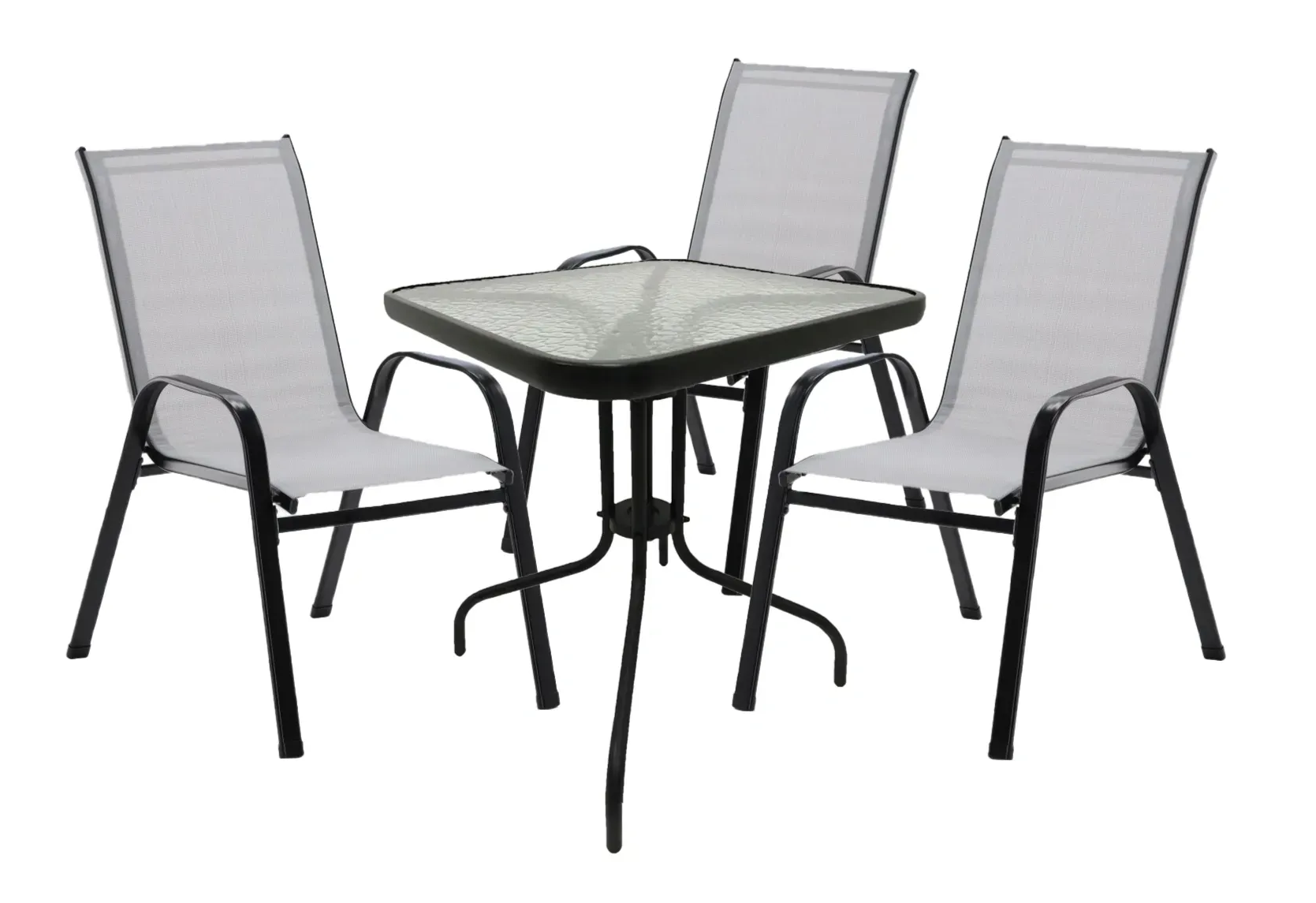 Комплект садовой мебели 4Points Grado-3 текстилен квадратный стол 60х60 см/3 кресла Серый (DA-S4PUDI3G) Комплект садовой мебели 4Points Grado-3 текстилен квадратный стол 60х60 см/3 кресла Серый (DA-S4PUDI3G)
