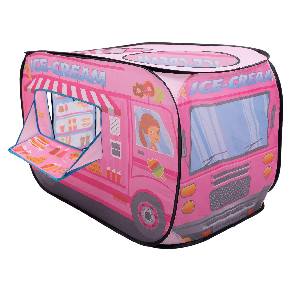 Палатка детская игровая Фургон с мороженым для девочки 110x70x66 см Розовый (7224) - фото 2 Палатка детская игровая Фургон с мороженым для девочки 110x70x66 см Розовый (7224) - фото 2