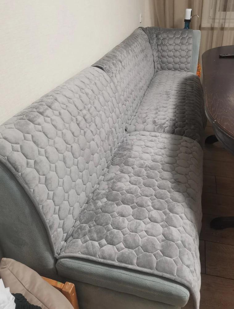 Дивандек 90х210/90х160 см 2 шт. Сірий (Д-am-divandek-009) - фото 2 Дивандек 90х210/90х160 см 2 шт. Сірий (Д-am-divandek-009) - фото 2