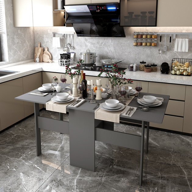 Обеденный стол Doros книга Графит (41510095) - фото 2 Обеденный стол Doros книга Графит (41510095) - фото 2