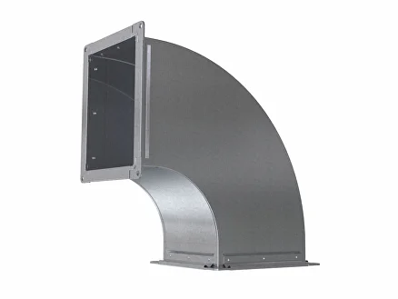 Відвід прямокутного перерізу прямий 90° 100х100 мм (222-1) - фото 1 Відвід прямокутного перерізу прямий 90° 100х100 мм (222-1) - фото 1