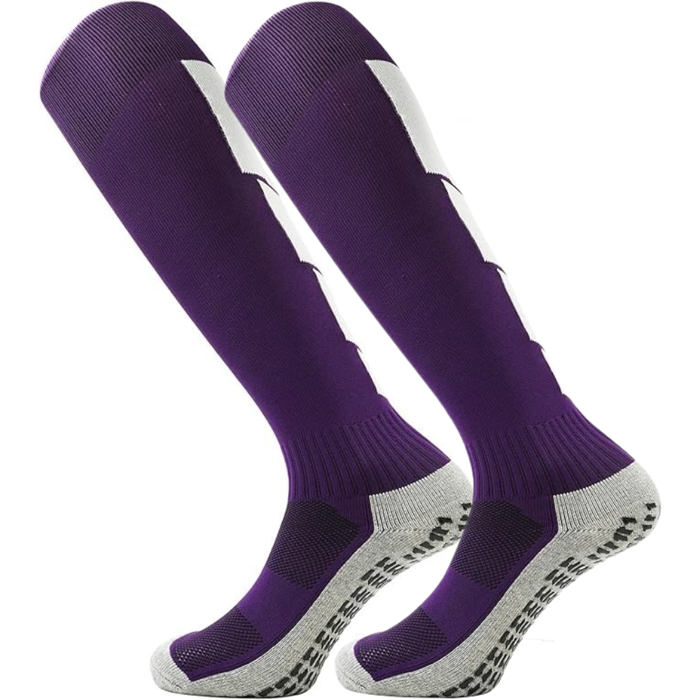 Гетри футбольні ігрові тренувальні спортивні з антиковзним покриттям L EU р. 42-45 Фіолетовий - фото 1 Гетри футбольні ігрові тренувальні спортивні з антиковзним покриттям L EU р. 42-45 Фіолетовий - фото 1