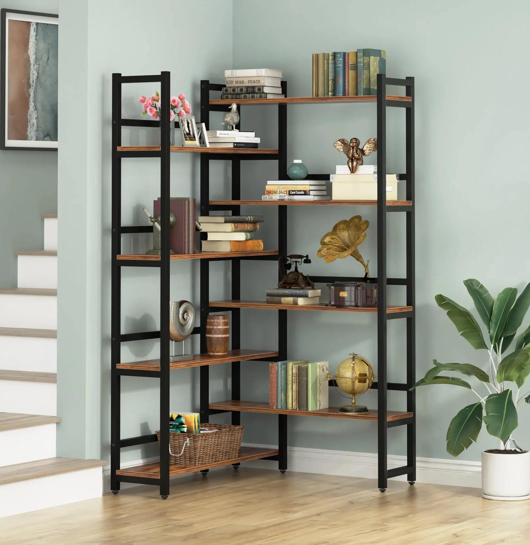 Стеллаж угловой MSM Tribesigns 3 8-ярусный (K0067) - фото 3 Стеллаж угловой MSM Tribesigns 3 8-ярусный (K0067) - фото 3