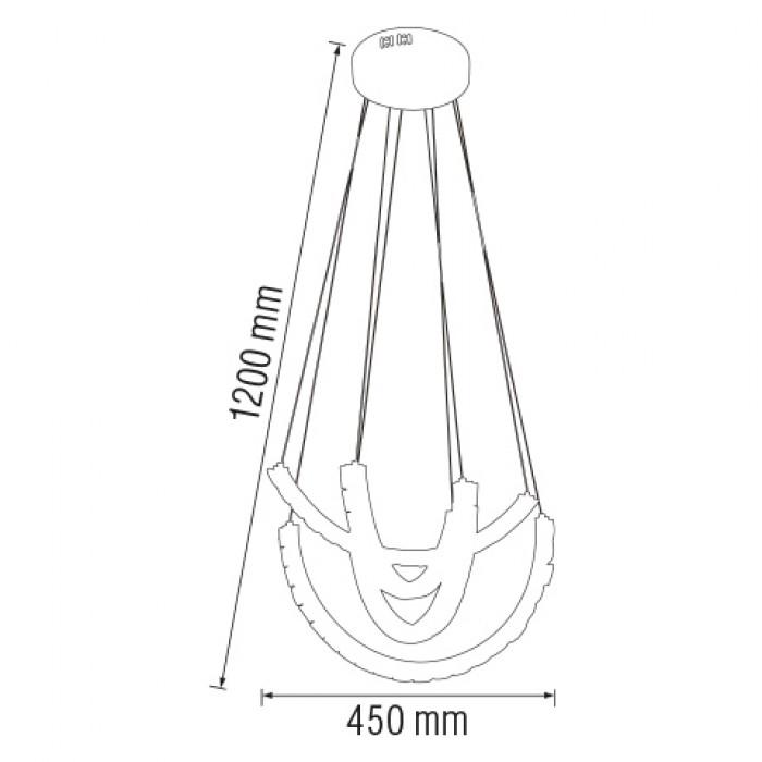 Світлодіодна люстра Avatar-33 Horoz Electric 33W - фото 3