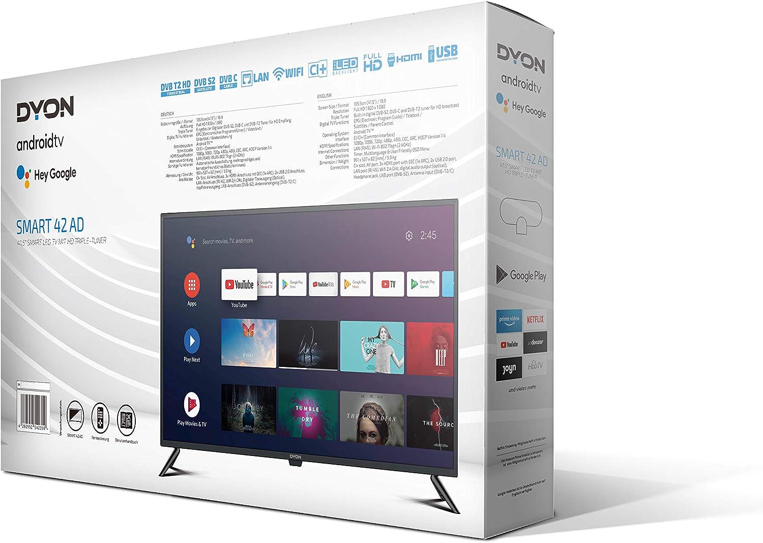 Телевизор Dyon Smart 42 AD 60 Гц/Full HD/Smart TV/Wi-Fi 42" (11589680) - фото 3