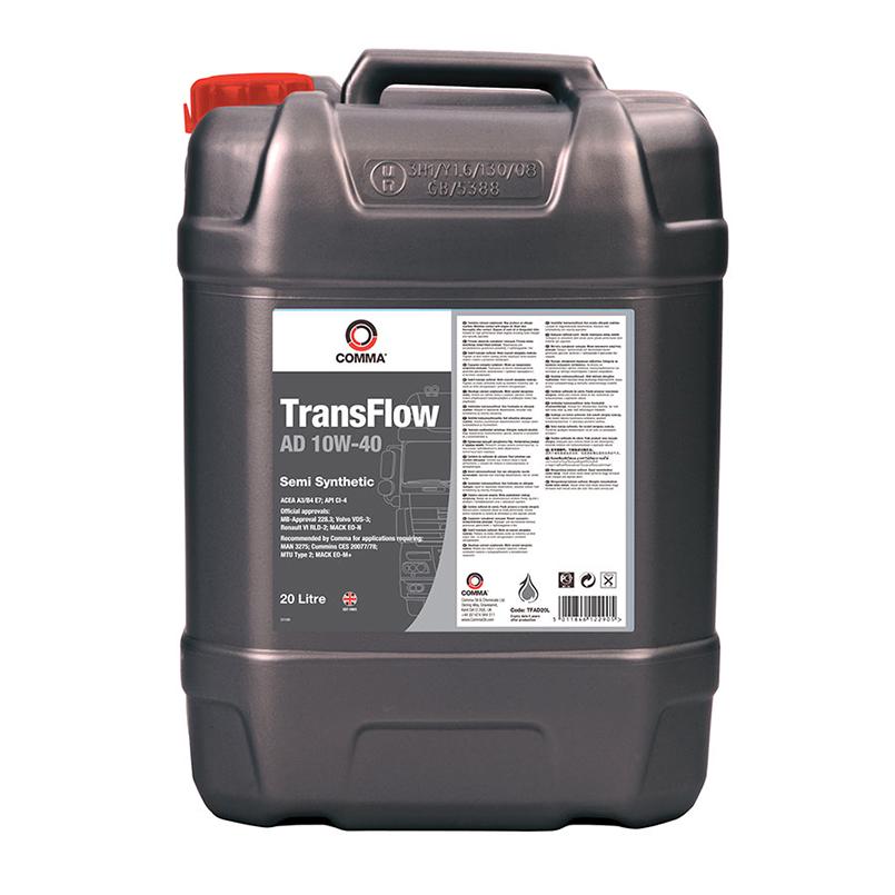 Моторне масло COMMA TRANSFLOW AD 10W-40 20 л (TFAD20L)