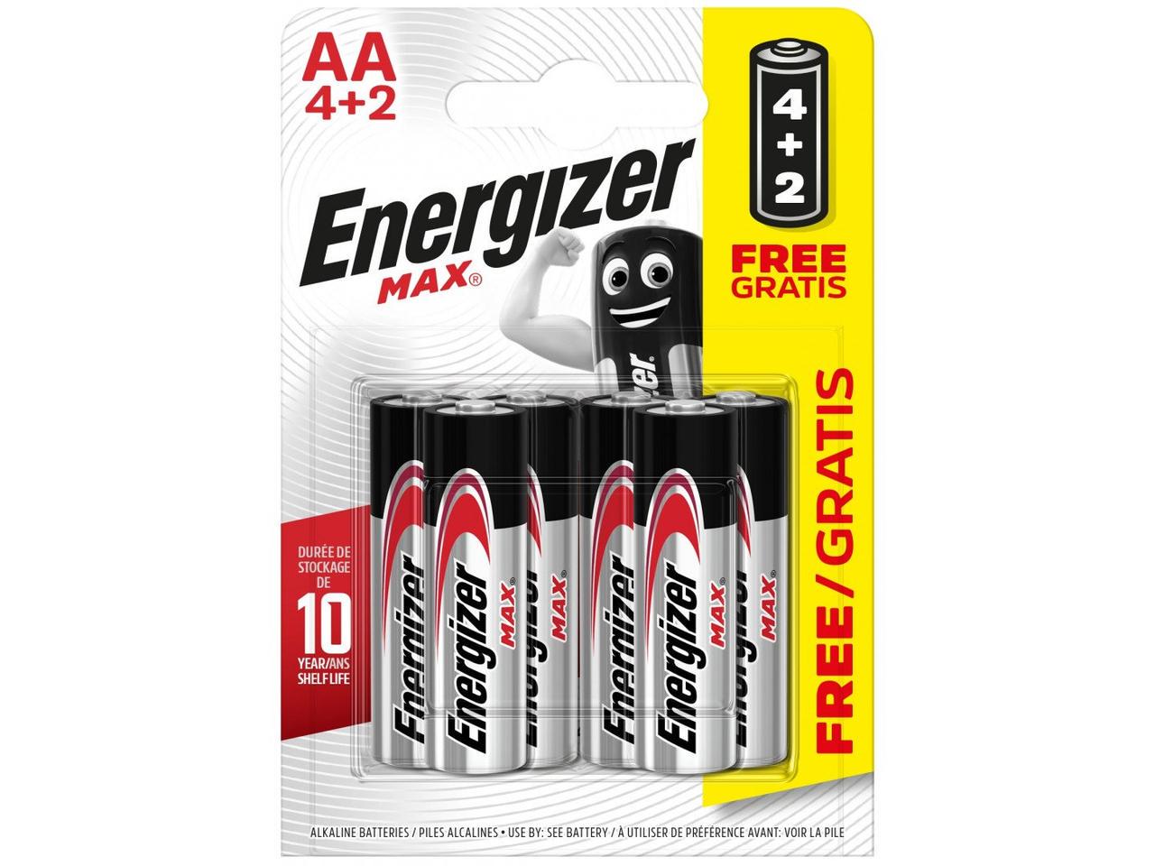 Батарейка Energizer AA/LR6 MAX 6 шт.