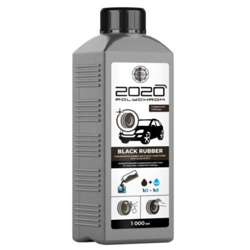 Кондиционер для резины и пластика Black Rubber с эффектом глянца Polychrom 2020 концентрат 1 л (1357570)