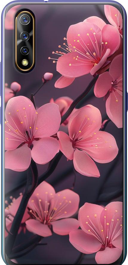 Чехол на Vivo V17 Neo Пурпурная сакура (6075t-1764-42517) Чехол на Vivo V17 Neo Пурпурная сакура (6075t-1764-42517)