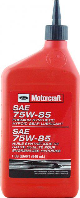 Масло трансмиссионное Ford Motorcraft Premium Synt Hypoid Gear Lubricant 75W-85 0,946 л (XY75W85QL)