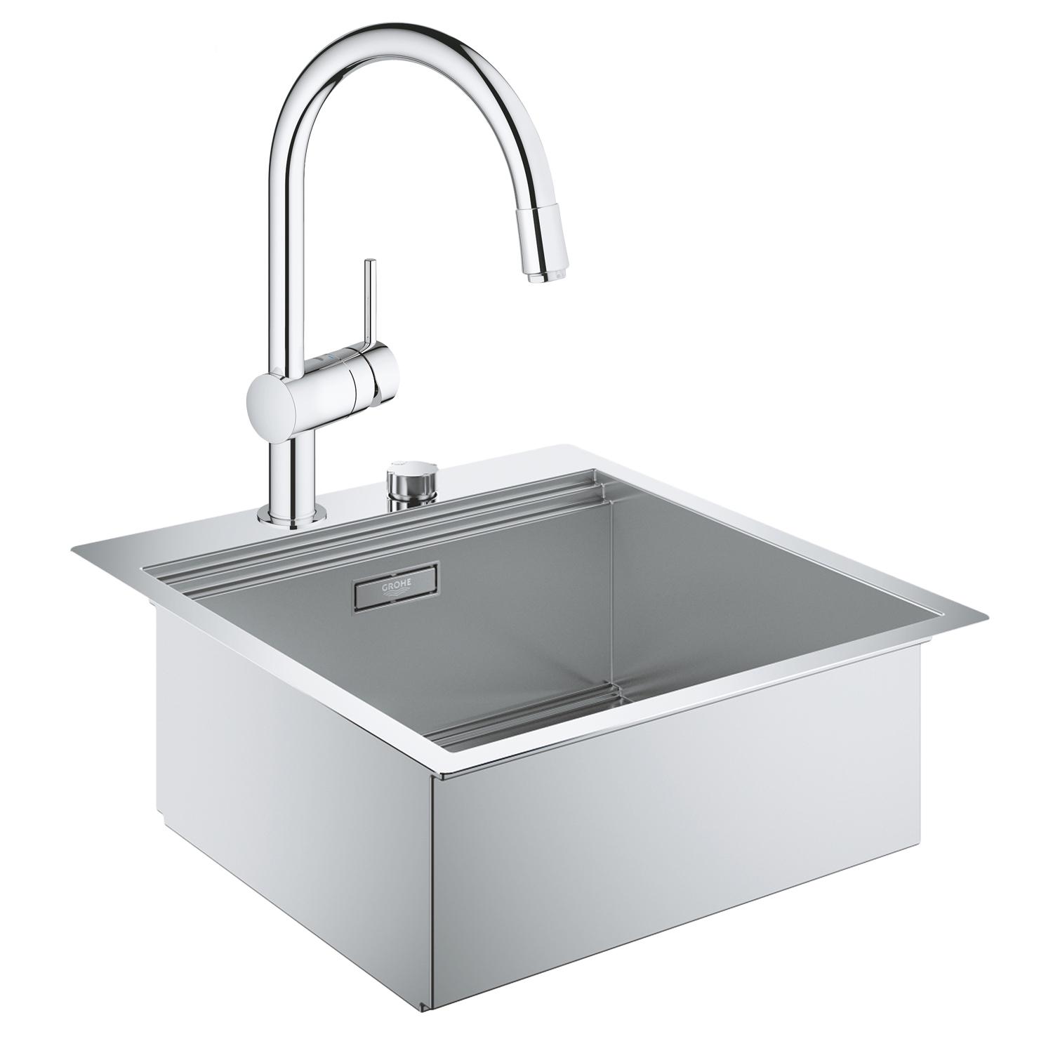 Мойка для кухни Grohe K800 Minta 31583SD032918000 518x560 мм матовая 0,7 мм (82782)