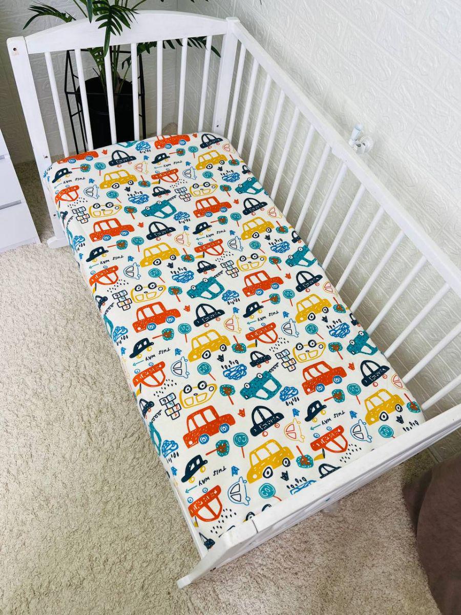 Простирадло дитяче на гумці 120х60 см (7700)