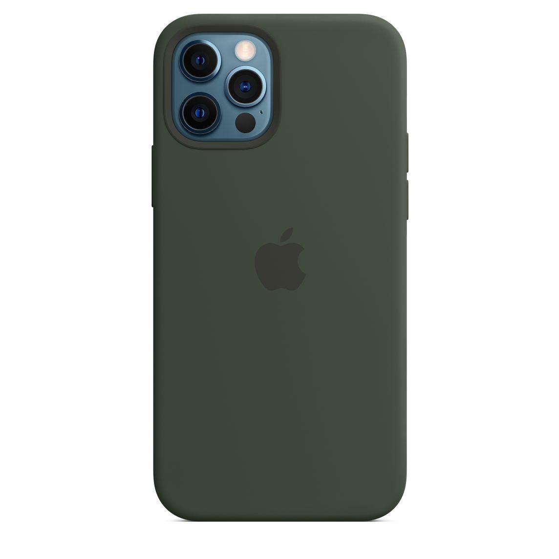 Силіконовий чохол-накладка Apple Silicone Case for iPhone 12 Pro Max, Cyprus Green (HC)(A) - фото 2