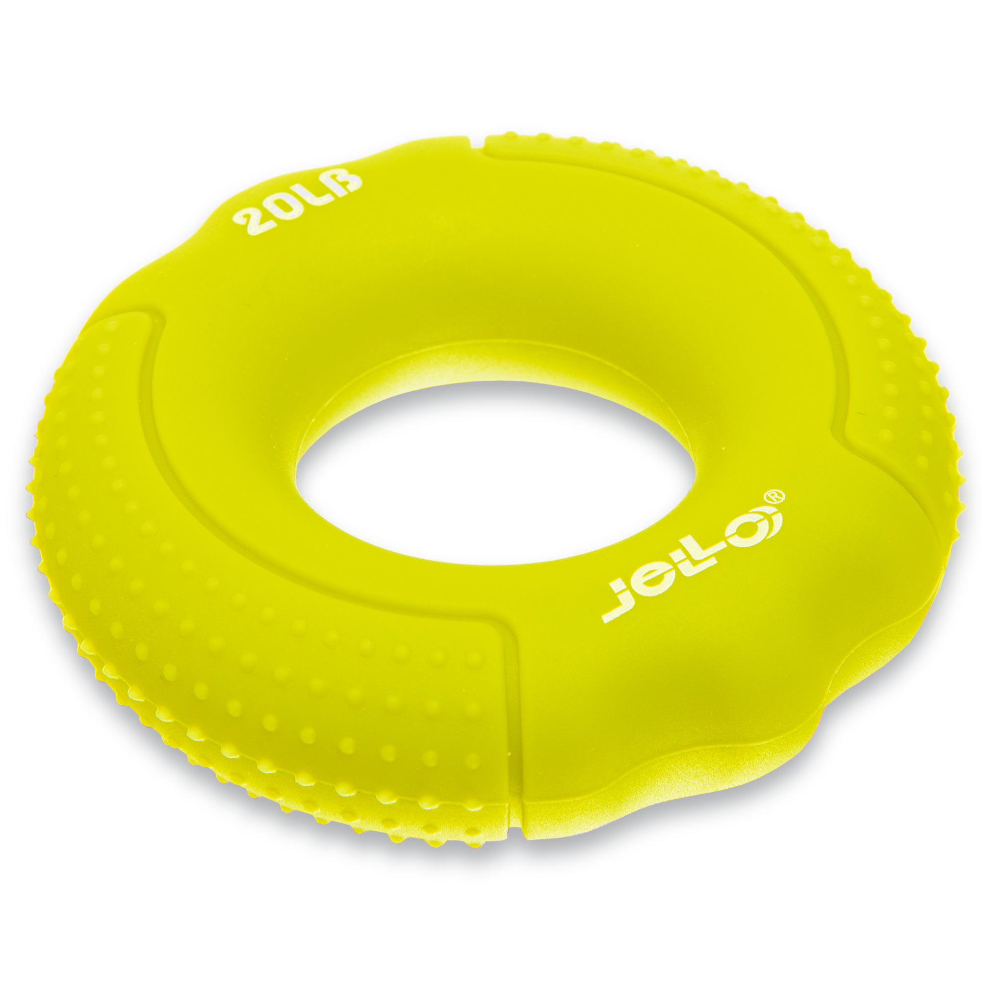 Эспандер кистевое кольцо Jello FI-1788 1 шт. 20LB Желтый - фото 1