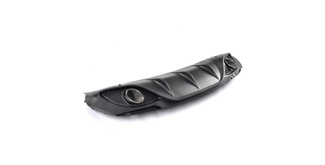 Диффузор заднего бампера DDCarbon с насадками V1 Пластик DDCarbon для Alfa Romeo Giulia 2016-2022 гг. пластик (132654)