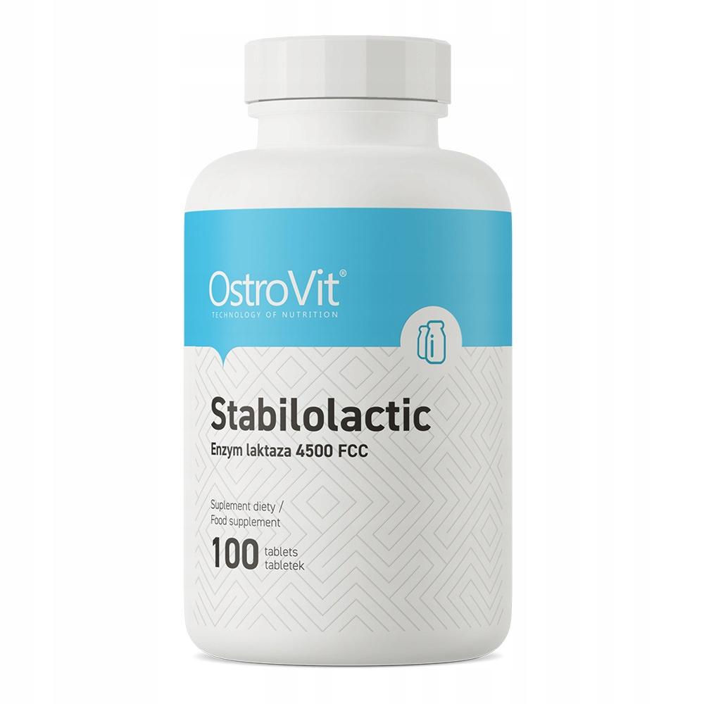 Ферменти для засвоєння лактози OstroVit Stabilolactic 100 таблеток