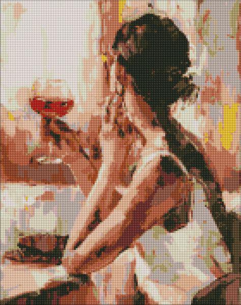 Алмазная мозаика Идейка Загадочная незнакомка 40x50 см (Id-AMO7235)