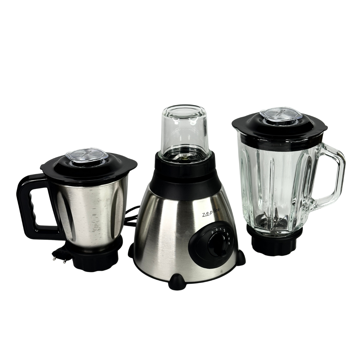 Блендер Zeplinе 3в1 2000W со съемными насадками и металлическим мотором (ZP-0081D1)