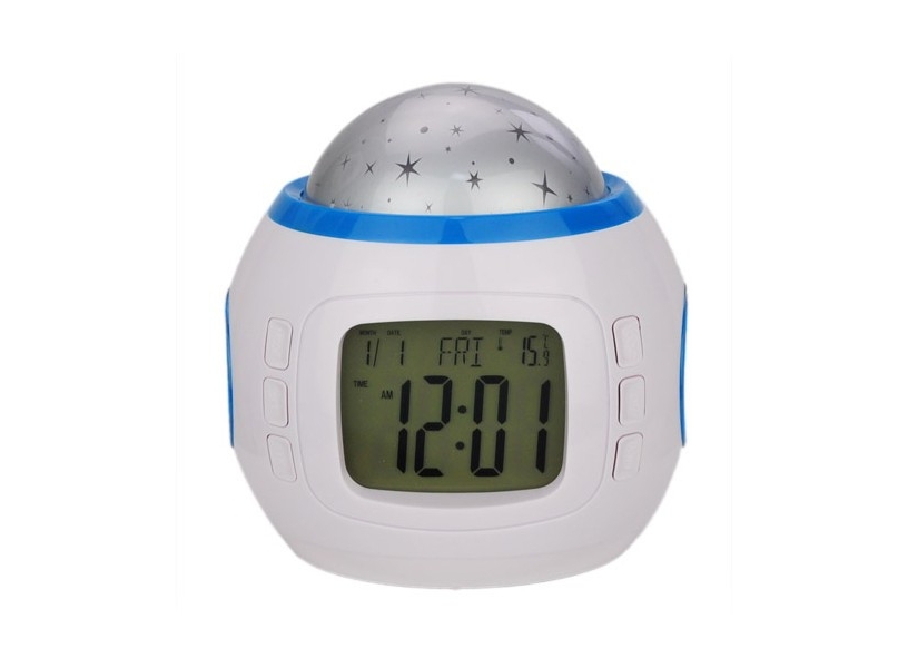 Часы настольные Sky Calendar с будильником-проектором звездного неба