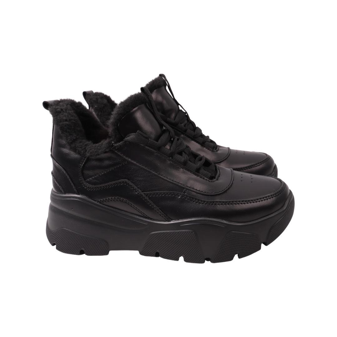 Ботинки женские Daragani из кожи р. 37 Черный (1-22ZHS)