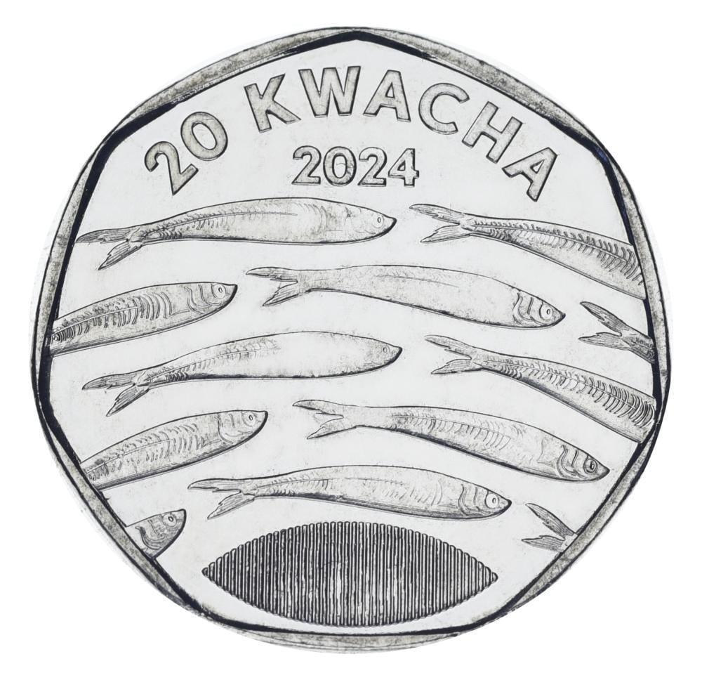 Коллекционная монета Малави 20 квача 2024 UNC Фауна-Рыбы (М25346)