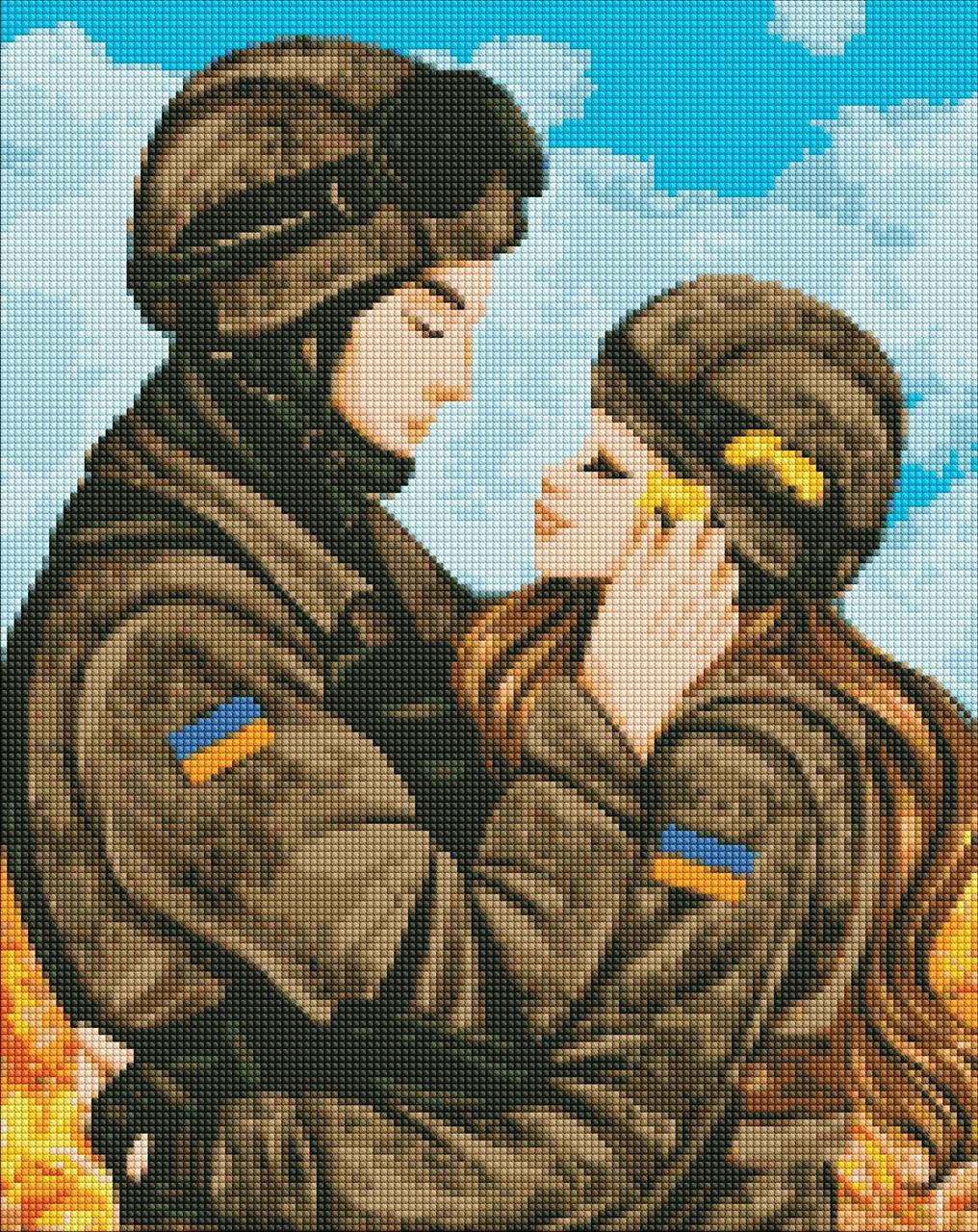Алмазна мозаїка/вишивка Ideyka Кохання переможе 40х50 см (AMO 7613)