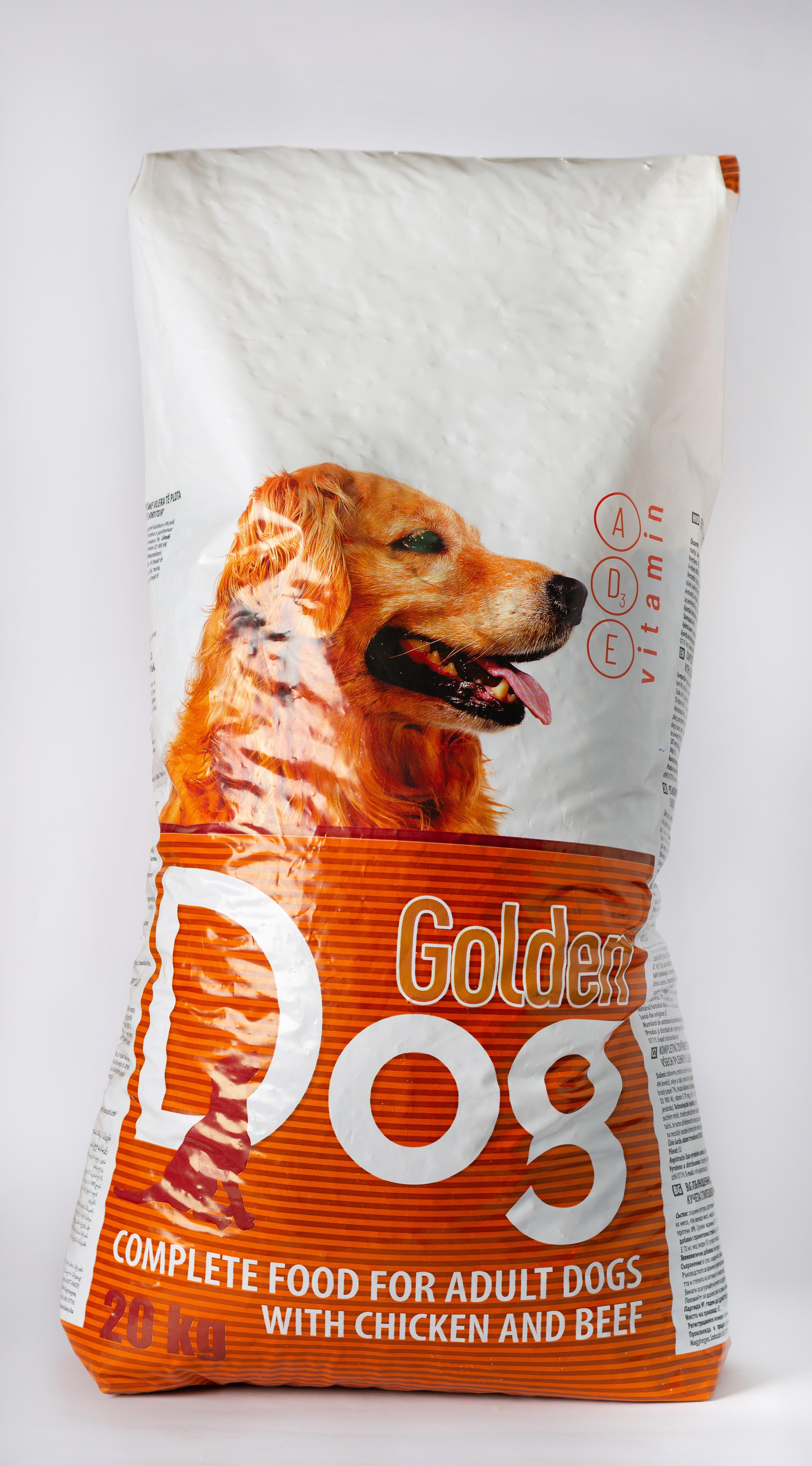 Корм сухий Golden Dog для дорослих собак усіх порід зі смаком курка-яловичина 20 кг