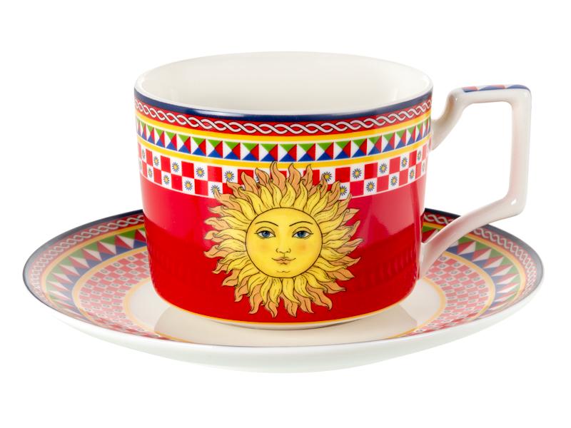 Набір чайних чашок Lefard Dolche порцелянових з блюдцем на 2 персони 250 мл (922-096) - фото 3 Набір чайних чашок Lefard Dolche порцелянових з блюдцем на 2 персони 250 мл (922-096) - фото 3