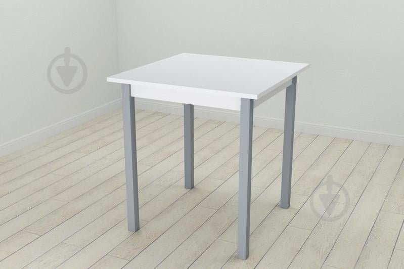 Стол кухонный Ferrum-decor Диего 75x70x70 Серый ДСП Белое 16мм (DIE0050)