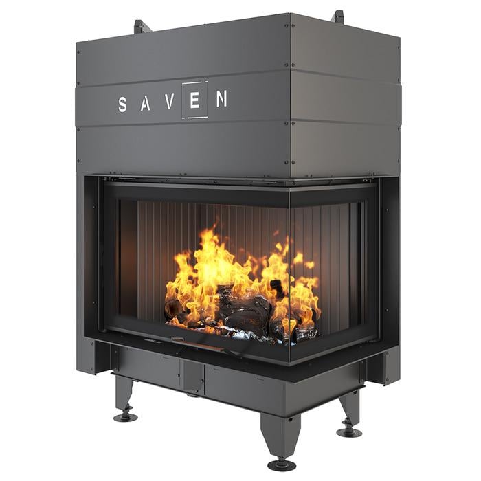 Камінна топка кутова SAVEN Energy Up 85х50х47R Black (17,0 kW) ECO Камінна топка кутова SAVEN Energy Up 85х50х47R Black (17,0 kW) ECO