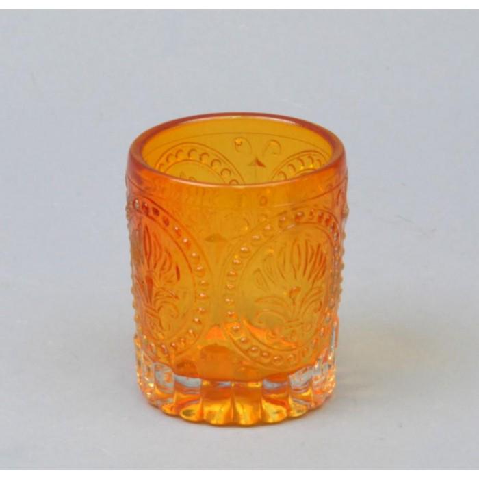 Підсвічник скло Art KS576 Помаранчевий (DR000461)