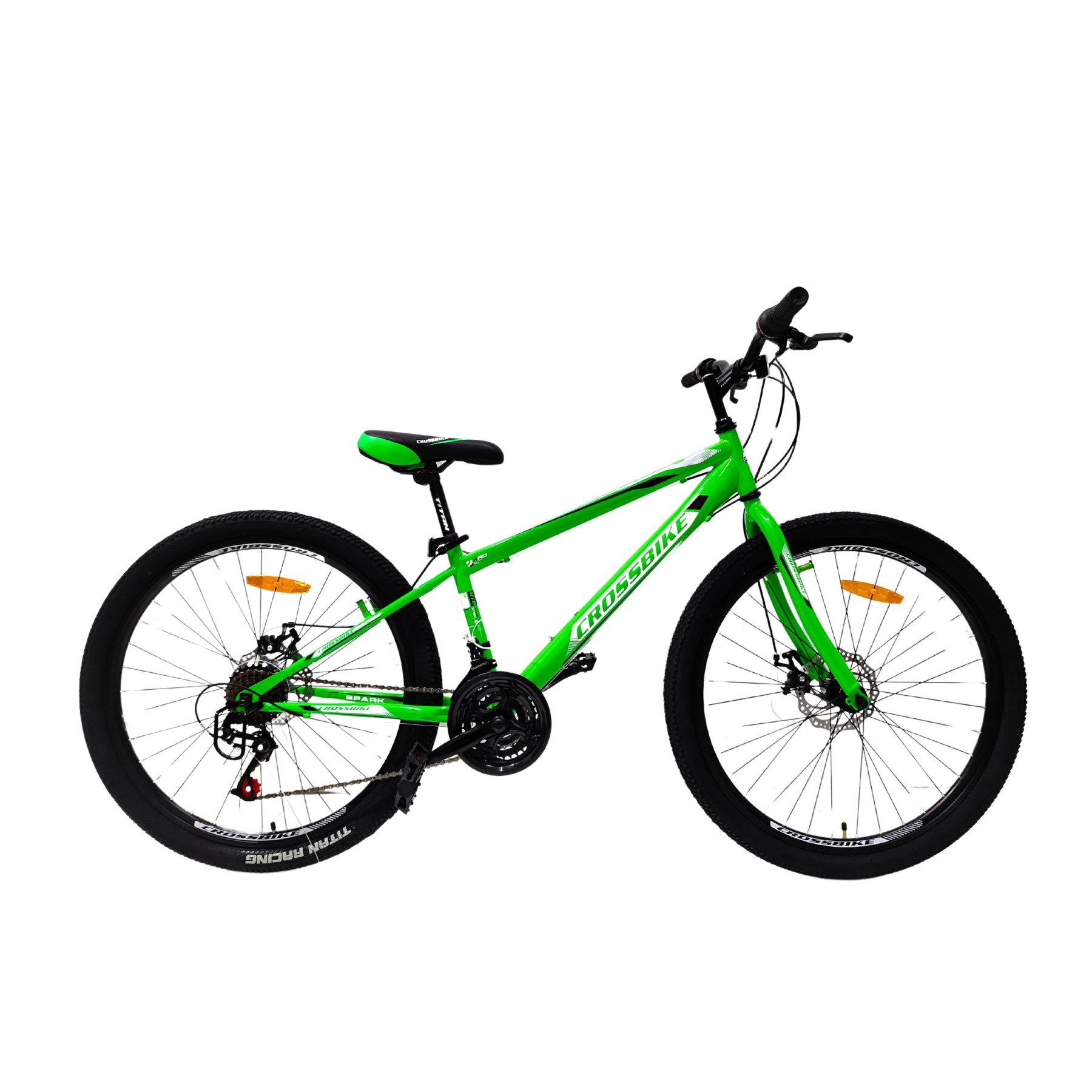 Велосипед CrossBike 26" Spark D-Al 2025 13" Green - фото 1 Велосипед CrossBike 26" Spark D-Al 2025 13" Green - фото 1