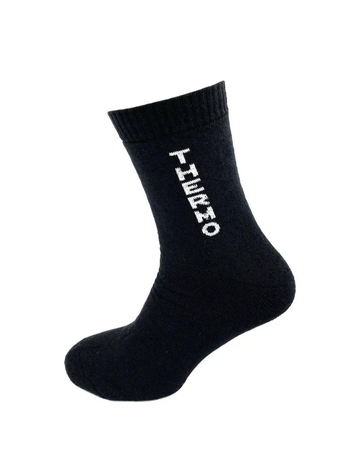 Термоноски мужские высокие Krokus махровые р. 42-45 Черный (id_141)