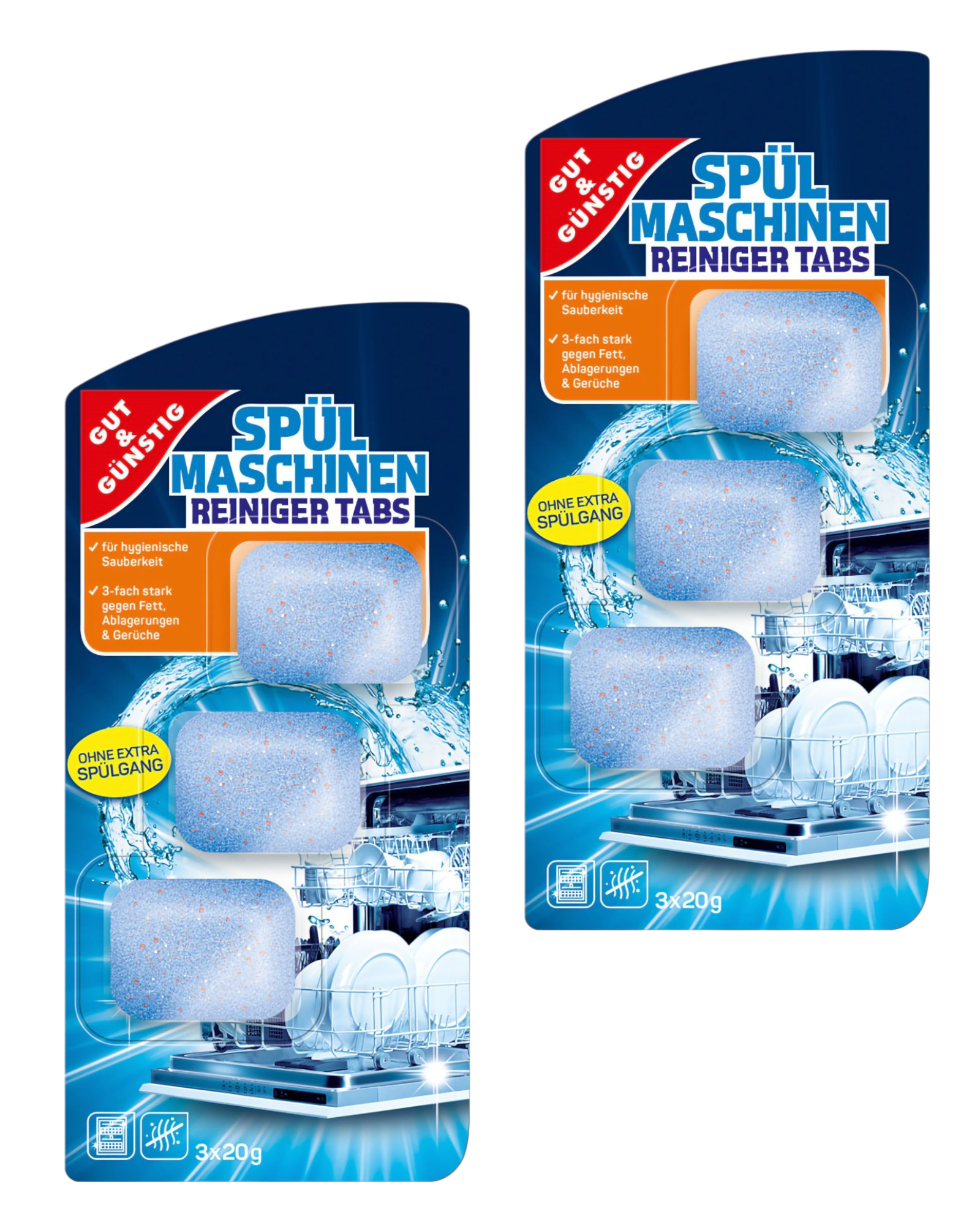 Набор таблеток для чистки пусодомых Gut&Gunstig Spul Maschinen reiniger tabs 60 г (664636-2) - фото 2 Набор таблеток для чистки пусодомых Gut&Gunstig Spul Maschinen reiniger tabs 60 г (664636-2) - фото 2