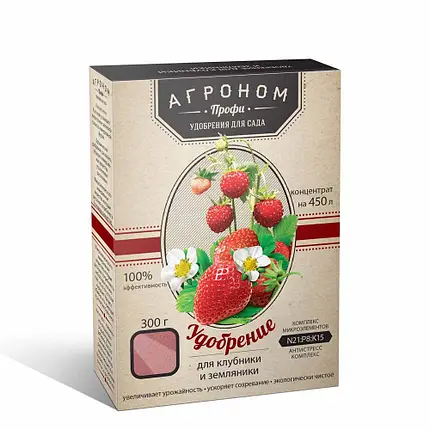 Удобрение для клубники и земляники Агроном Профи 300 г 5 шт. (79b09db7)