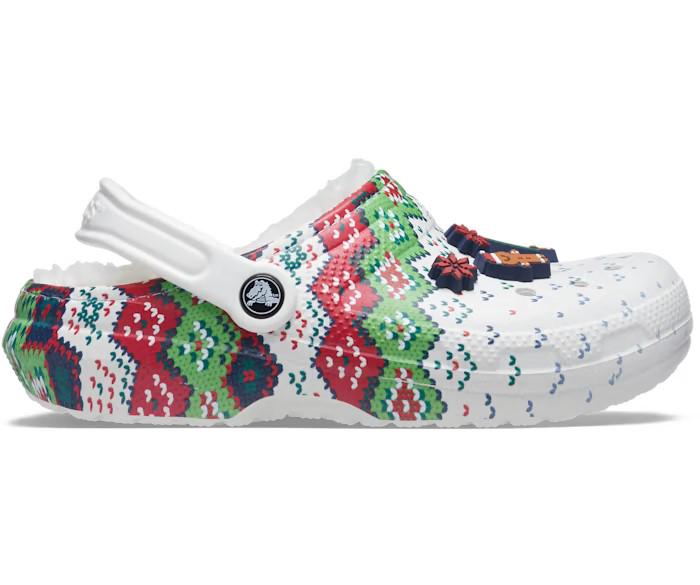 Сабо Crocs Classic Lined Holiday Charm р. W10/EUR 40-41 White/Multi (10857288) - фото 2