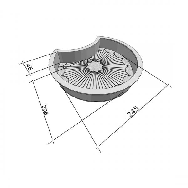 Форми для тротуарної плитки Верес-2007 Рондо Коло усічене 45 мм (11304-2500) - фото 2 Форми для тротуарної плитки Верес-2007 Рондо Коло усічене 45 мм (11304-2500) - фото 2