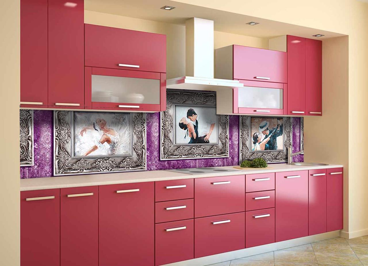 Кухонный фартук Танец картины рисунок рамки из самоклеющейся виниловой пленки 65х250 см Фиолетовый Кухонный фартук Танец картины рисунок рамки из самоклеющейся виниловой пленки 65х250 см Фиолетовый