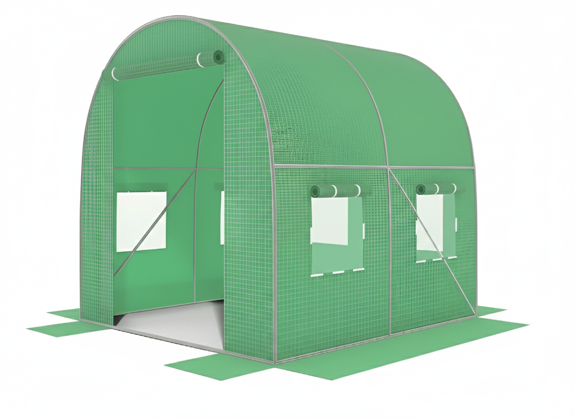 Теплица каркасная для рассады HP-1072 2 х 2 х 2 м 4 м2 Зеленый Теплица каркасная для рассады HP-1072 2 х 2 х 2 м 4 м2 Зеленый