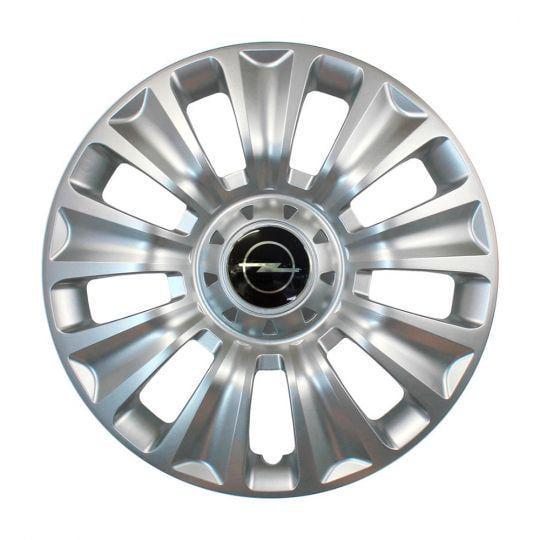Колпаки автомобильные SKS 424 R16 с логотипом Opel 4 шт. Серебристый