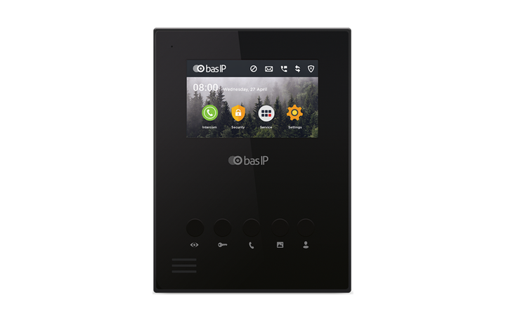 Відеодомофон IP 4,3" BAS-IP AU-04LA Black (112562)