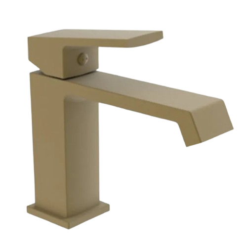 Смеситель для умывальника HAIBA GAUDI 001 Brushed Gold (HB9583)