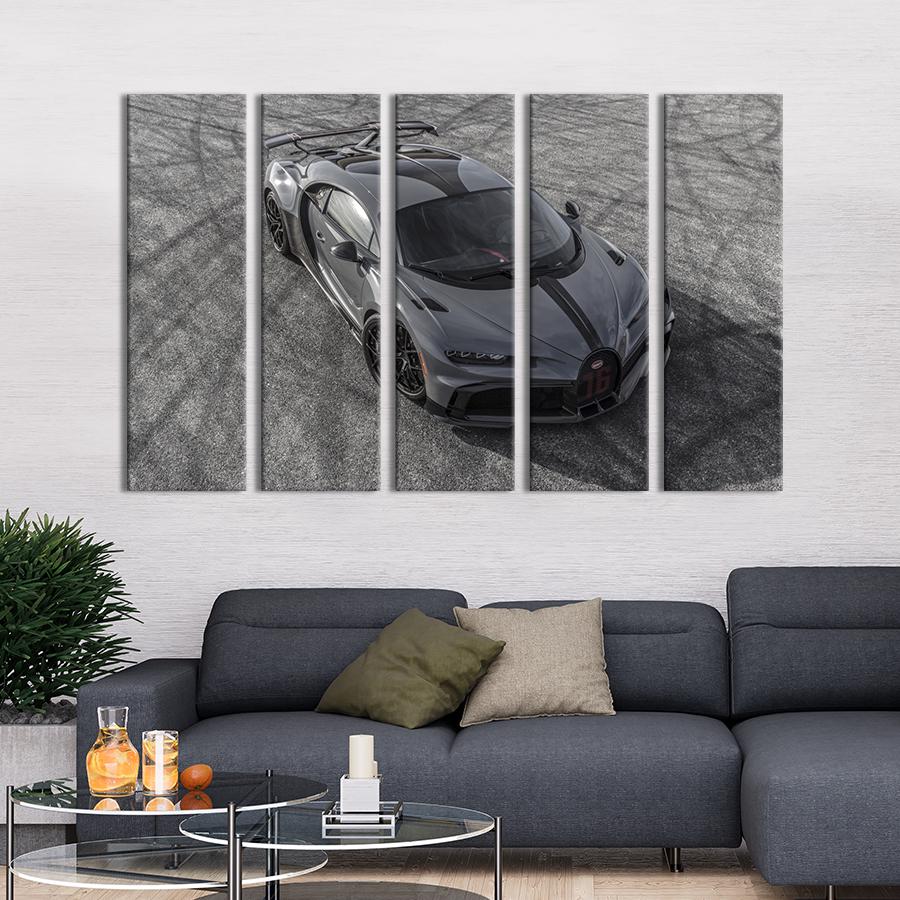 Картина на холсте Премиум-авто Bugatti Chiron Pur Sport 87x50 см (1297-51)