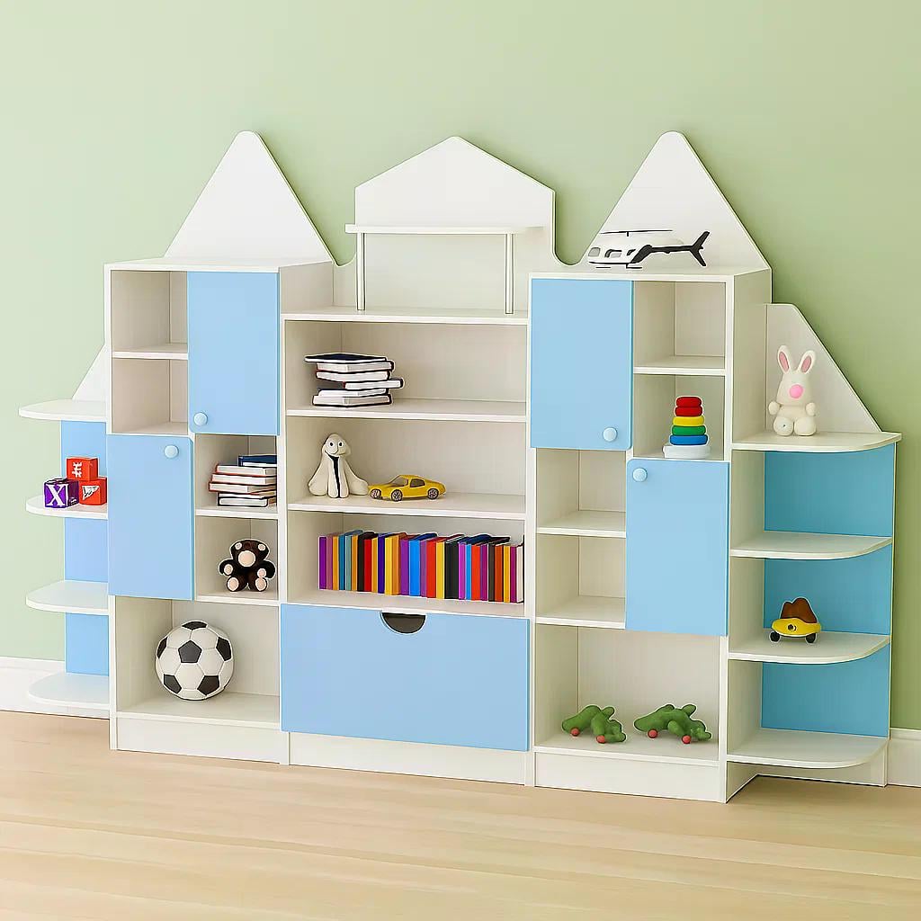 Стенка для игрушек Домик-1 DS-369 Blue Стенка для игрушек Домик-1 DS-369 Blue