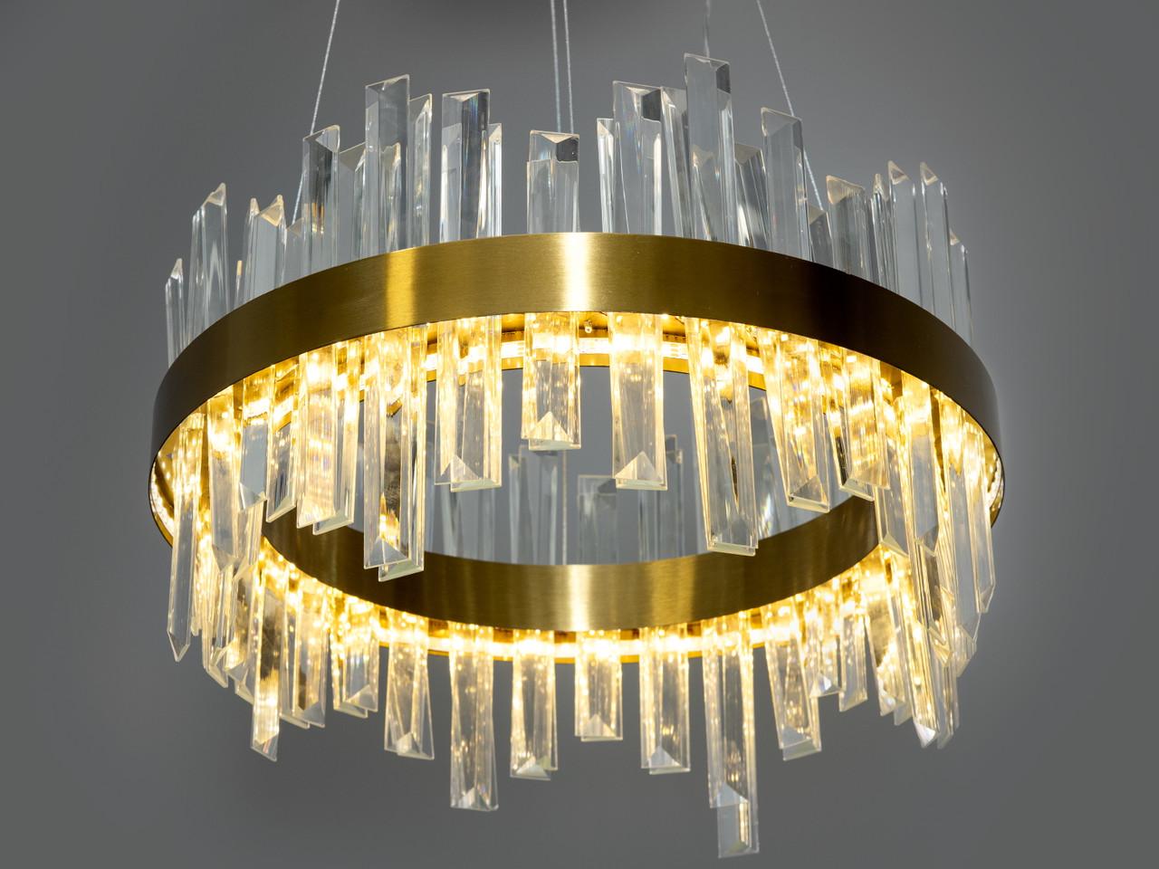 Люстра LED в спальне 836-400BR-LS 90W на 13 м2 Бронзовый (2294297136)