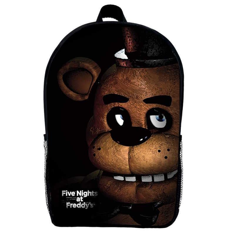 Школьный рюкзак детский FNAF-04 ФНАФ Аниматроники 5 ночей с Фредди 29х21х9 см 5 л Черный (2183551707)