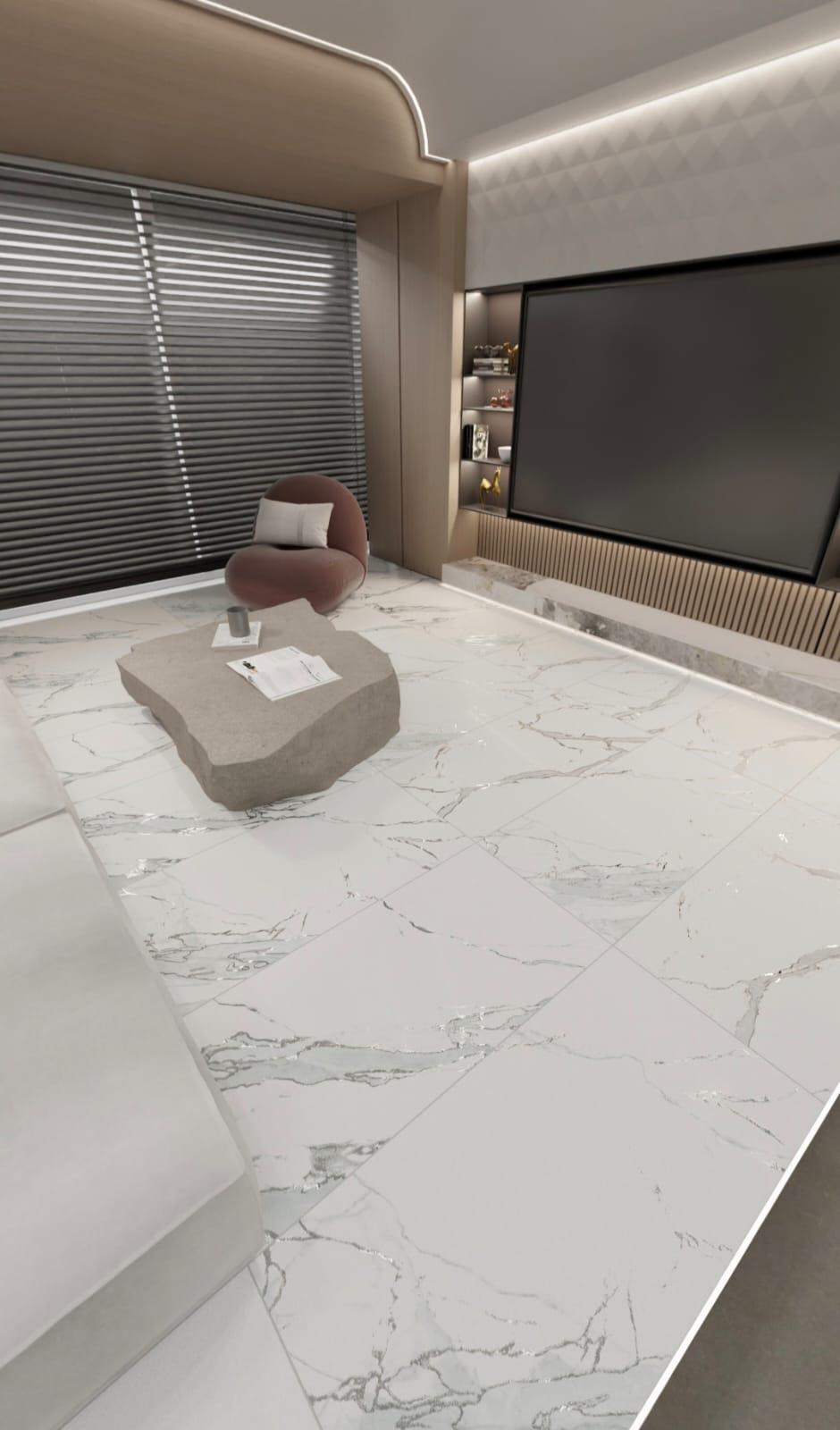 Керамогранітна плитка універсальна ST Statuario Carving 120х60 см (20255) - фото 9