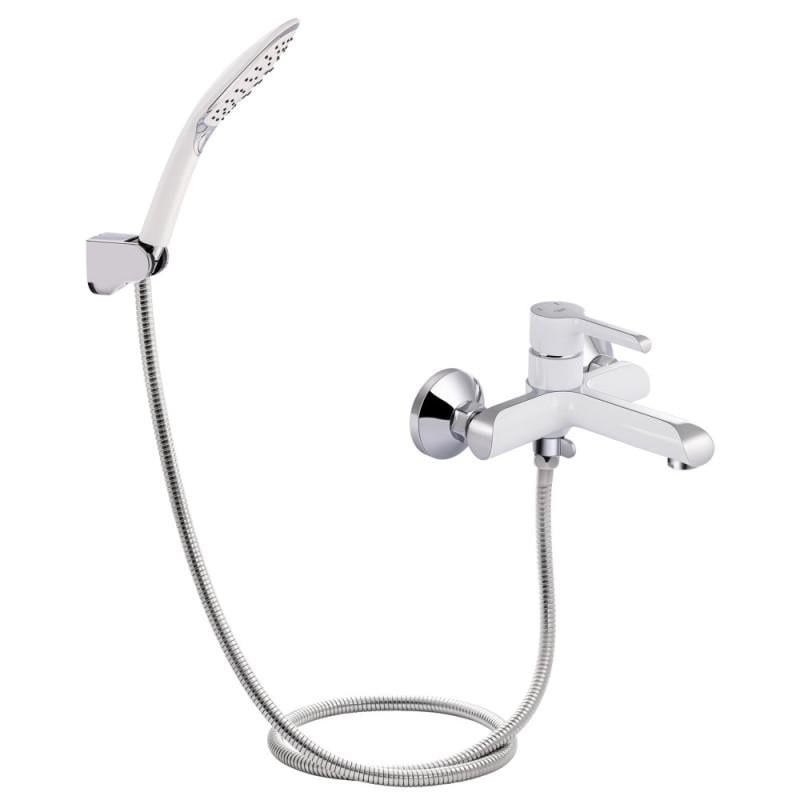 Смеситель для ванной Qtap Grand QTGRAWCR006 с душевым гарнитуром Chrome/White (SD00039611) Смеситель для ванной Qtap Grand QTGRAWCR006 с душевым гарнитуром Chrome/White (SD00039611)